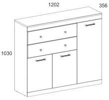 Тумба Джаггер 3D2S