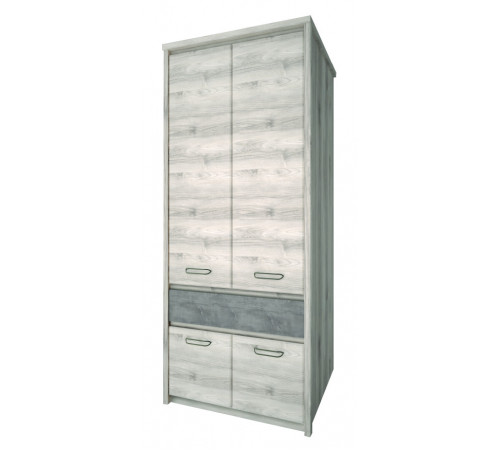 Двухстворчатый шкаф для одежды Джаз 4DG1S оникс