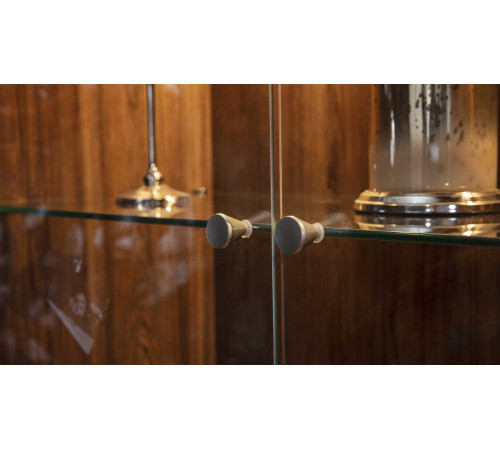 Одностворчатый шкаф витрина для посуды в гостиную Алегро ALEG-12