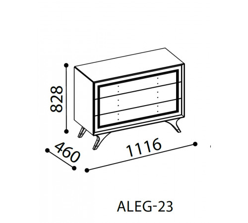 Комод в спальню Алегро ALEG-23