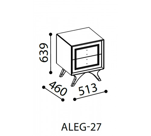 Прикроватная тумба Алегро ALEG-27