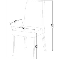 Обеденный стул для гостиной Карлино (Carlino) CARL-16-02 (2 шт)