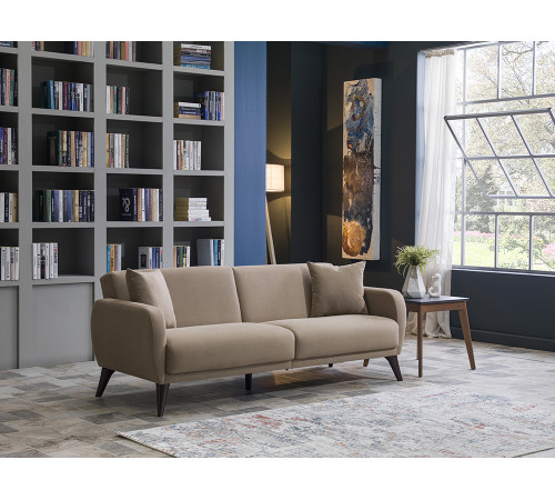 Трехместный Диван-кровать Flexy Флекси (бежевый)