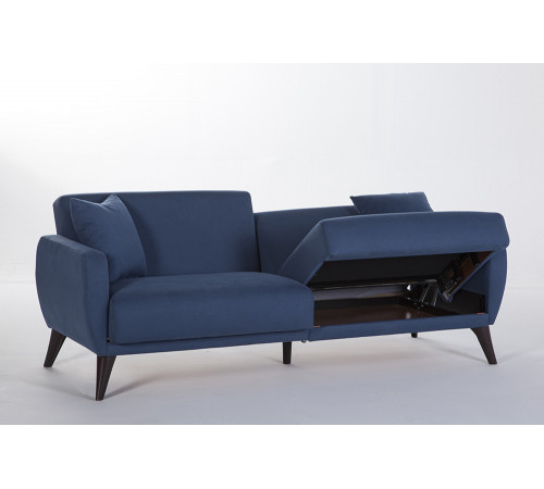 Трехместный Диван-кровать Flexy Флекси (синий)