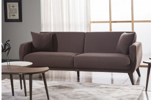 Трехместный Диван-кровать Flexy Флекси (коричневый)