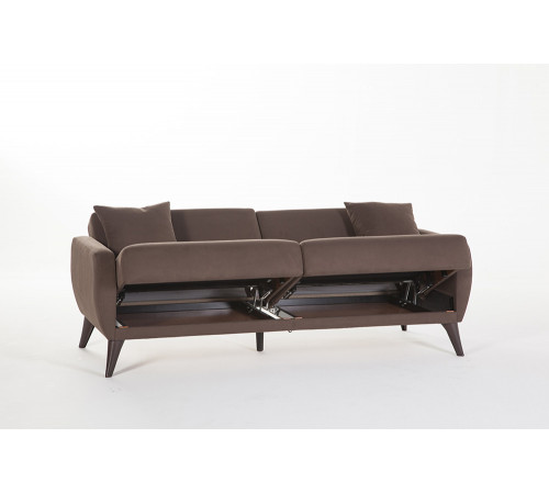 Трехместный Диван-кровать Flexy Флекси (коричневый)