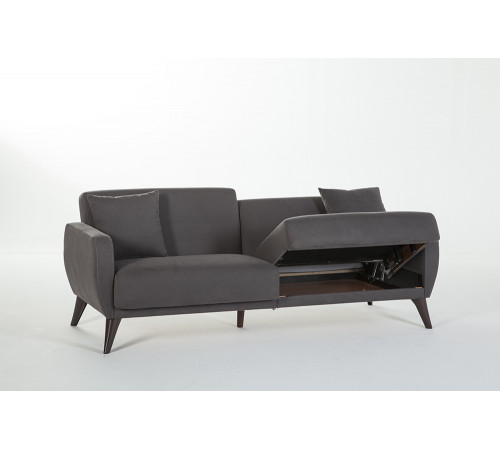 Трехместный Диван-кровать Flexy Флекси (темно-серый)