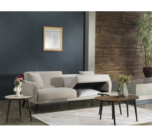 Трехместный Диван-кровать Flexy Флекси (крем)