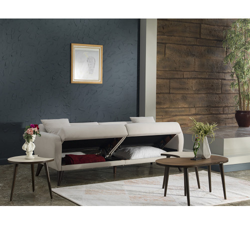 Трехместный Диван-кровать Flexy Флекси (крем)