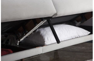 Трехместный Диван-кровать Flexy Флекси (светло-серый)