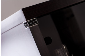 Одностворчатый шкаф витрина для посуды Мира MIRA-02 венге