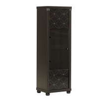 Одностворчатый шкаф витрина для посуды Мира MIRA-02 венге