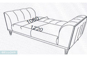 Двухместный диван-кровать Гравита (Gravita) GRAV-03 Беллона