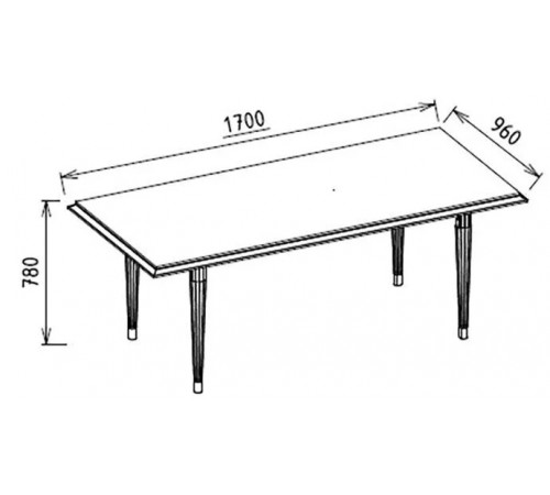 Обеденный стол раздвижной Gravita (Гравита) GRAV-14 слоновая кость