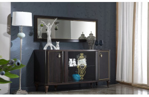 Зеркало для большого комода Легенда (Legenda) LEGN-11 венге