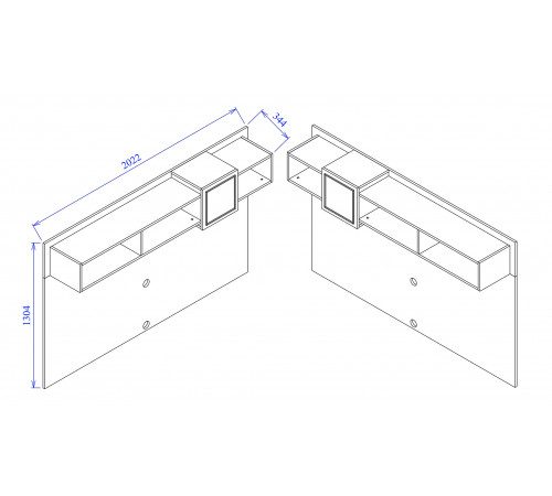 Панель для тумбы под ТВ Мистраль (Mistral) MIST-15B