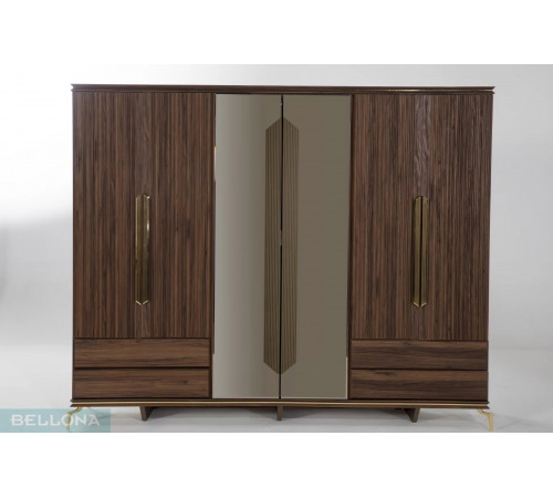 Шестистворчатый шкаф Монтего MONT-34