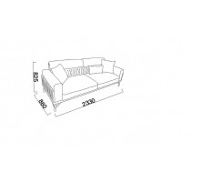 Трехместный диван Валенсия (Valencia) Беллона