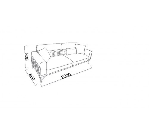 Трехместный диван Валенсия (Valencia) Беллона