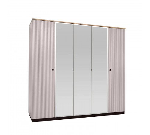 Пятистворатый шкаф для одежды Мадрид (Кашемир эмаль)