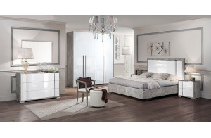 Спальня Оливия (серый беленый)