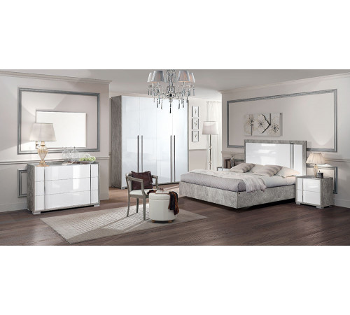 Спальня Оливия (серый беленый)
