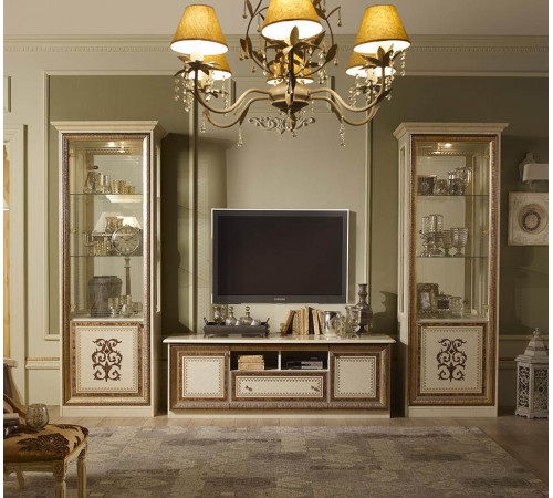 Тумба для ТВ Анита (бежевый глянец)