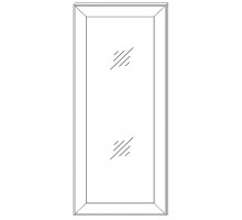 Зеркало для тумбы высокой Сиена (Бодега белый)