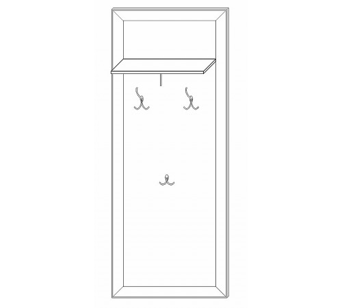 Вешалка 600 Сиена (Бодега белый)