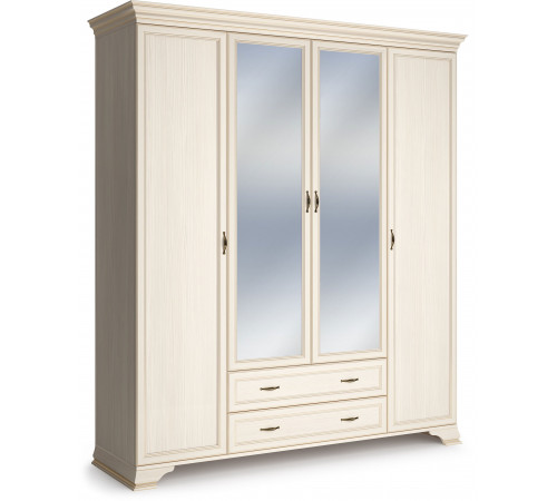Шкаф Сиена 4-х дверных (Бодега Белый)