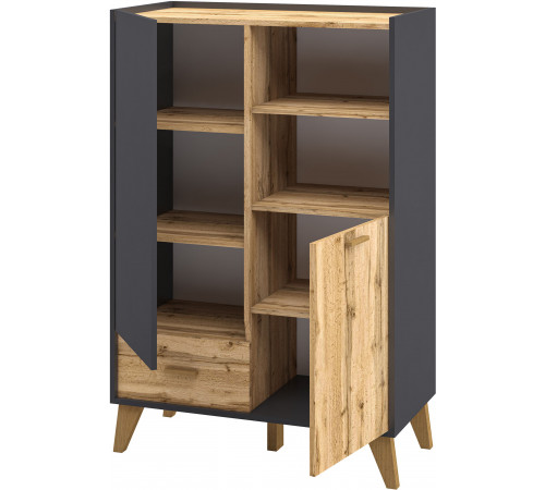 Шкаф комбинированный Сканди МН-036-07(графит)