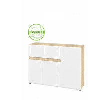 Модульная мебель для гостиной Леонардо белый полуглянец композиция 3