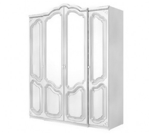 Четырехстворчатый шкаф Орхидея СП-002-14 (белый)