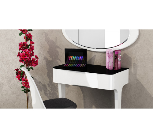 Пристенный туалетный столик с выдвижным ящиком в спальню Верона МН-024-07