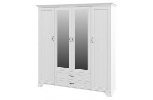 Четырехстворчатый шкаф для одежды Юнона МН-132-04 с зеркалом