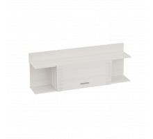 Навесная закрытая полка для гостиной Элана, цвет Бодега белая