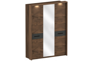 Трехстворчатый шкаф для одежды с зеркалом Глазго