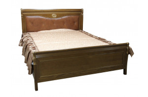 Двуспальная кровать Лика ММ-137-02 (медовый дуб+зп) с изножьем