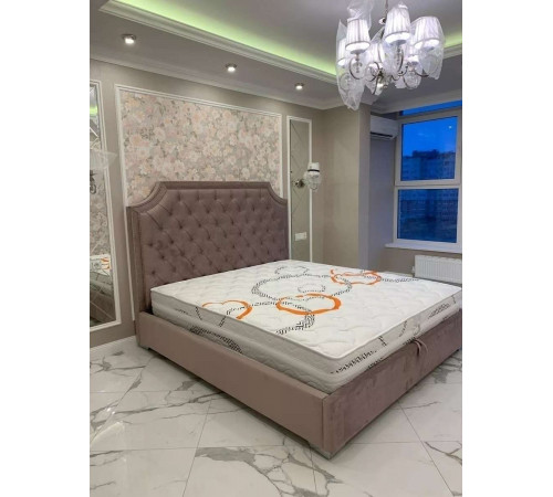 Двуспальная кровать Лоренцо MUR-IK-LOREN с мягкой спинкой