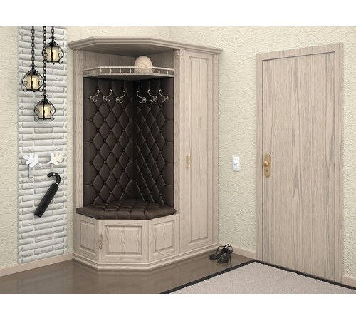 Угловая прихожая Милан MUR-110p-07 со шкафом