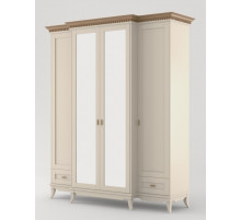 Четырехстворчатый шкаф для одежды Римини MUR-118-04 с зеркалом