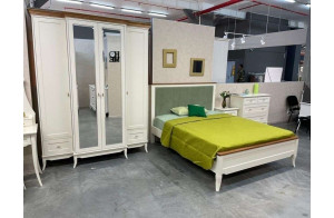 Двуспальная кровать Римини MUR-118-01/1 с мягкой вставкой