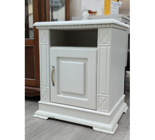 Тумба прикроватная «Верди Люкс» П434.03-1 (слоновая кость) Распродажа с экспозиции