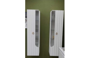 Шкаф-витрина навесной Лоренсо МН-043-02/03 белый Распродажа с экспозиции