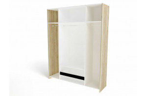 Четырехстворчатый шкаф для одежды СМ-13 Мале с зеркалом