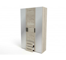 Трехстворчатый шкаф для одежды СМ-12 Мале с зеркалом