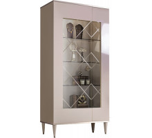 Шкаф витрина Rimini РМВ2-2С левый (слоновая кость)