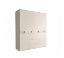 Четырехстворчатый шкаф для одежды с ящиками Богемия Фарфале (Bogemia Farfalle) БМШ2/41 (Fа)