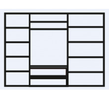 Пятистворчатый шкаф для одежды Венеция ВНШ2/51 (дуб седан)