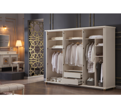 Шкаф платяной 6-ти дверный Мистраль (Mistral)